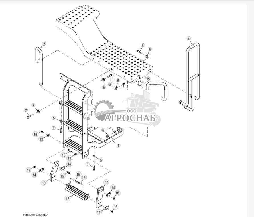Access Platform and Steps without Mudflap 